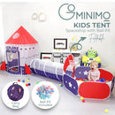 GOMINIMO Kids 3 in 1 Spaceship Tent (Purple and Red)-2