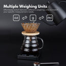 Miraklass 3kg Rechargeable Digital LCD Kitchen Coffee Scale-4