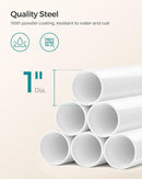 SONGMICS Adjustable Bathroom Corner Shelf with 4 Trays White-4