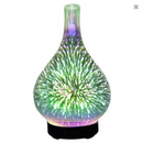 Essential Oil Aroma Diffuser - Mirror 3D Fireworks USB Aromatherapy Mist Humidifier-1