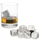 Whiskey Stones Ice Melts - 9 Reusable Natural Marble Chilling Scotch Rocks Cubes-2
