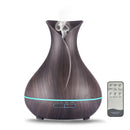 Essential Oil Aroma Diffuser and Remote - 400ml Tulip Dark Ultrasonic Humidifier-1