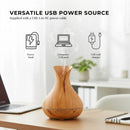 Orku Essential Oil Aroma Diffuser 400ml Tulip Wood Grain With Remote-6