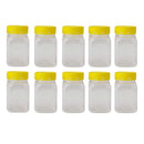 10x 500g Plastic Honey Jars + Lids - Square Clear Food Grade Packaging Containers-1