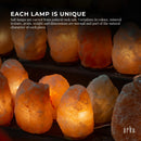Orku Himalayan Pink Salt Lamp + Iron Bowl Basket - Hand Carved Night Light-5