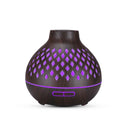 Essential Oil Aroma Diffuser and Remote - 400ml Hollowed Wood Mist Humidifier-4