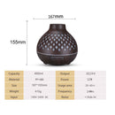 Essential Oil Aroma Diffuser and Remote - 400ml Hollowed Wood Mist Humidifier-5