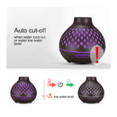 Essential Oil Aroma Diffuser and Remote - 400ml Hollowed Wood Mist Humidifier-7
