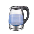 1.7L Electric Glass Kettle LED Blue Light 360 Automatic Cordless Water Boiling Jug-1