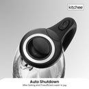 1.7L Electric Glass Kettle LED Blue Light 360 Automatic Cordless Water Boiling Jug-6