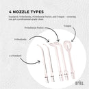 Teeth Water Flosser Rechargeable Cordless Cleaner - Travel Oral Irrigator White-5