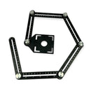 6 Fold Alloy Multiple Angle Ruler - Layout Measuring Template Tool-1