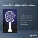 2 in 1 Rechargeable Mosquito Swatter - Electronic Fly Insect Bug Zapper Racket-4
