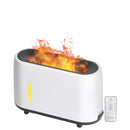 Essential Oil Aroma Diffuser and Remote - White 240ml Flame Fire Style Air Humidifier-1