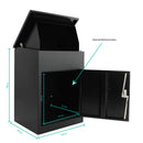 Parcel Delivery Drop Box Mailbox - Secure Home Package Post Locker 44x35x58cm-4