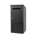 Parcel Delivery Drop Box Mailbox - Secure Home Package Locker 38x38x90cm Black-1