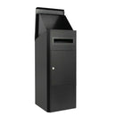 Parcel Delivery Drop Box Mailbox - Secure Home Package Locker 38x38x90cm Black-5