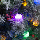 Christabelle Snowy Crown Pine 2.3m Multicolour Pre-Lit Christmas Tree with 1453 Tips-6