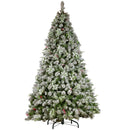 Christabelle Snowy Crown Pine 2.7m Multicolour Pre-Lit Christmas Tree with 2429 Tips-4