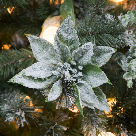 Christabelle Snowy Crown Pine 2.7m Multicolour Pre-Lit Christmas Tree with 2429 Tips