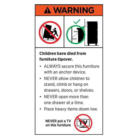 Sarantino Tallboy Dresser 6 Chest Of Drawers Table Cabinet Bedroom Storage Black