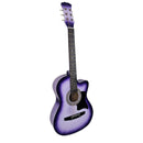 Karrera 38in Cutaway Acoustic Guitar with guitar bag - Purple Burst-1