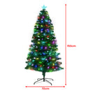 Christabelle 1.5m Enchanted Pre Lit Fibre Optic Christmas Tree Stars Xmas Decor-4
