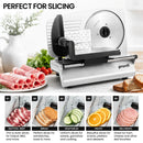 Pronti Electric Deli and Food Slicer with Adjustable Thickness - White-10