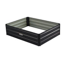 Wallaroo Garden Bed 120 x 90 x 30cm Galvanized Steel - Black-1