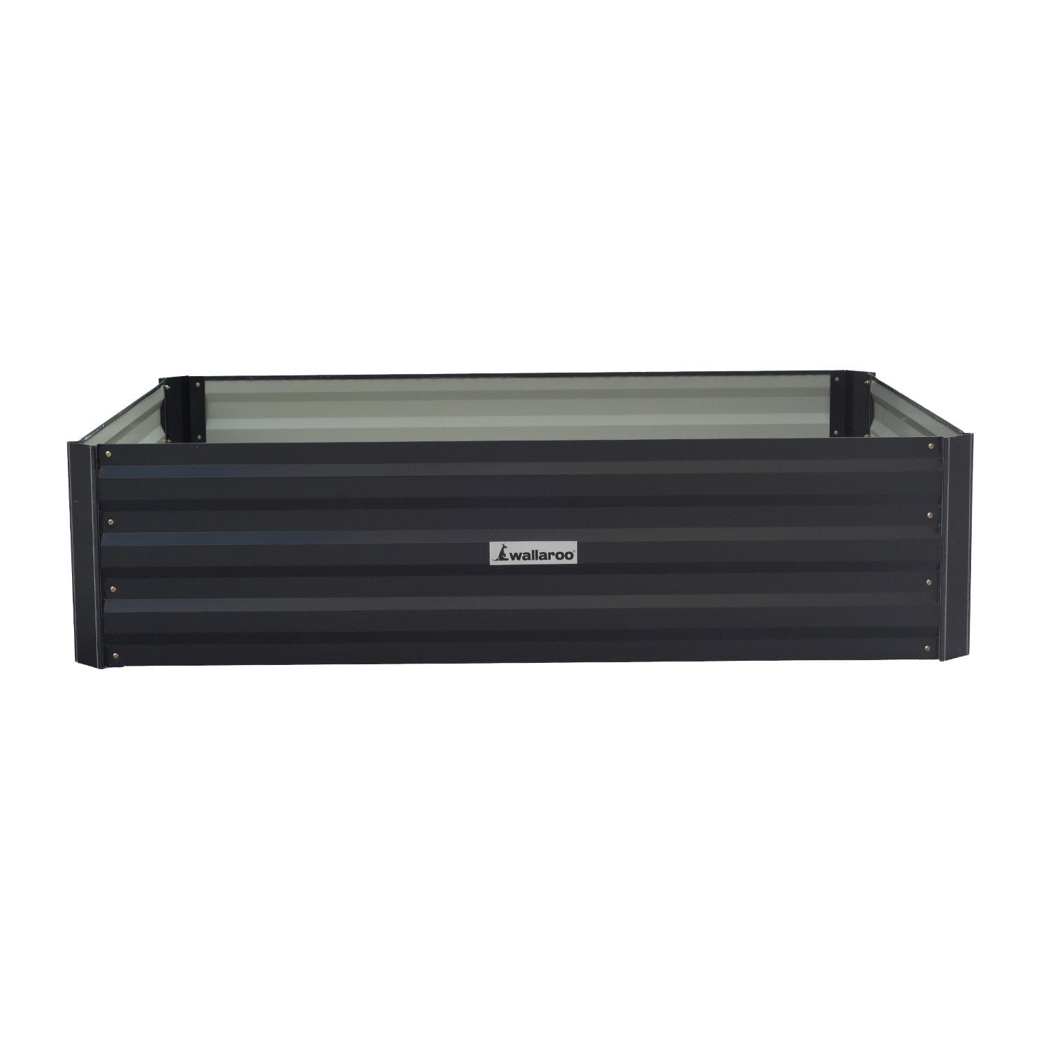 Wallaroo Garden Bed 120 x 90 x 30cm Galvanized Steel - Black - 0