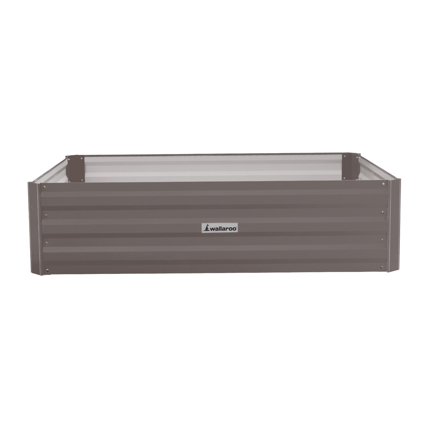 Wallaroo Garden Bed 120 x 90 x 30cm Galvanized Steel - Grey - 0