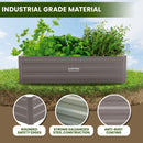 Wallaroo Garden Bed 120 x 90 x 30cm Galvanized Steel - Grey-6