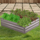 Wallaroo Garden Bed 120 x 90 x 30cm Galvanized Steel - Grey-8
