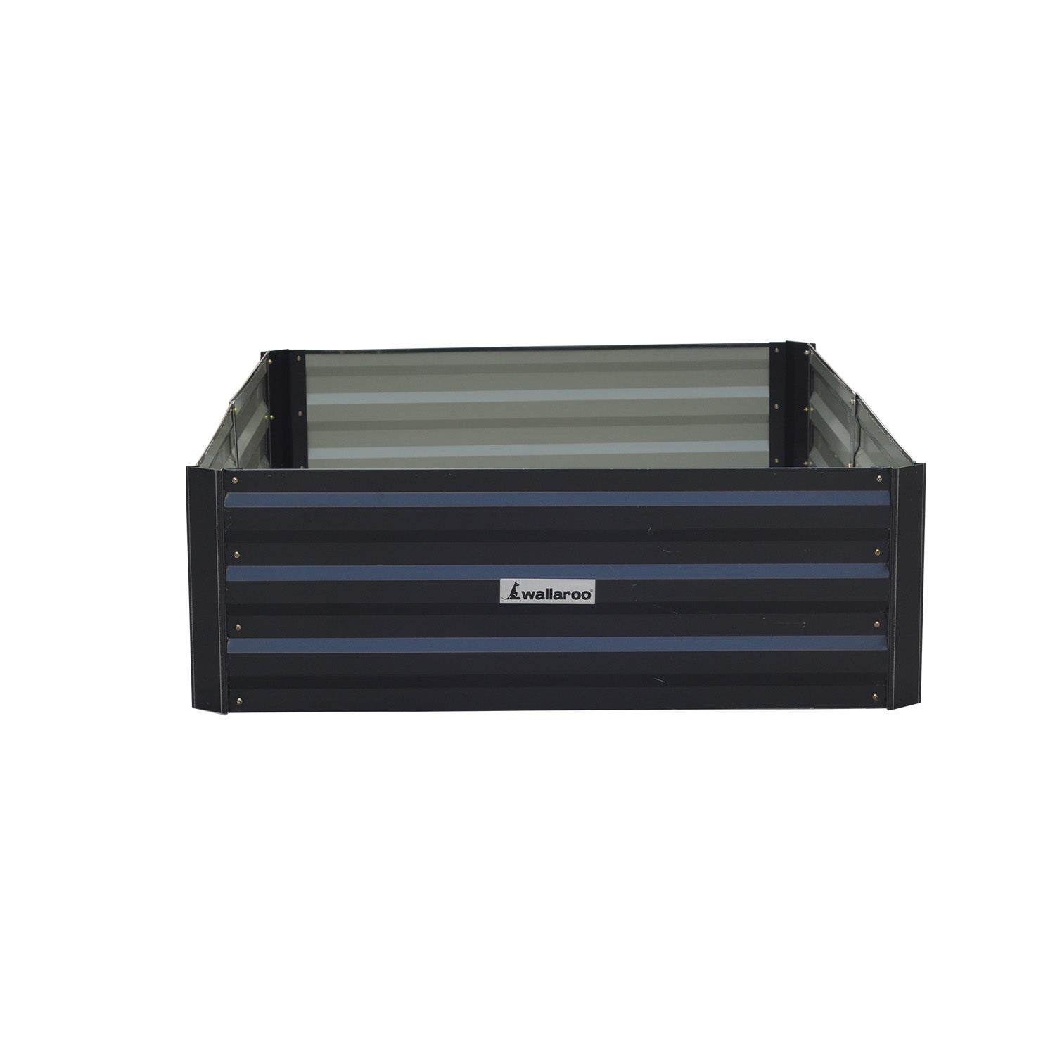 Wallaroo 150 x 90 x 30cm Galvanized Steel Garden Bed - Black - 0