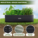 Wallaroo 150 x 90 x 30cm Galvanized Steel Garden Bed - Black-6