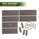 Wallaroo Garden Bed 150 x 90 x 30cm Galvanized Steel - Grey-7