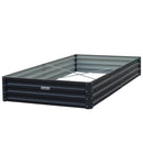 Wallaroo Garden Bed 240 x 120 x 30cm Galvanized Steel - Black-1