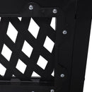 Wallaroo Steel Outdoor Garden Bench - Lattice-5