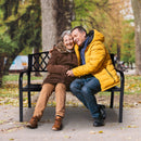 Wallaroo Steel Outdoor Garden Bench - Diamond-9