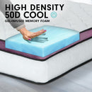 Laura Hill King Mattress Visco Cool Gel Infused Memory Foam Euro Top Pocket Spring 30cm-12