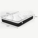 Laura Hill King Single Mattress Bed Size Euro Top 5 Zone Spring Foam 32cm-3