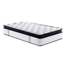 Laura Hill King Single Mattress Bed Size Euro Top 5 Zone Spring Foam 32cm-1
