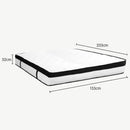 Laura Hill Queen Mattress Bed Size Euro Top 5 Zone Spring Foam 32cm Bedding Pocket-9