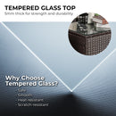 Sarantino 5pc Modular Outdoor Lounge Set PE Rattan - Brown-9