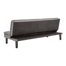 Sarantino 3 Seater Modular Faux Linen Fabric Sofa Bed Couch -Dark Grey-9