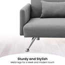 Sarantino Mia 3-Seater Corner Sofa Bed Chaise and Pillows Dark Grey-10