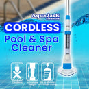 Aquajack Cordless Rechargeable Spa and Pool Vacuum Cleaner with Telescopic Pole & 2 Heads - 60 Min Runtime-2
