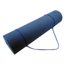 Powertrain TPE Yoga Exercise Mat Home Gym Pilates Fitness 8mm Thick in Dark Blue-5