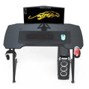 140cm New Arrive Computer Table Z Shaped Gaming Desk With RGB Led Lights Gaming Tables-3