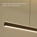 Modern Minimalist Trapezoid Pendant Light Adjustable LED Bar Light White-6